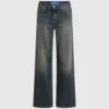 Jeans relajados de talle medio