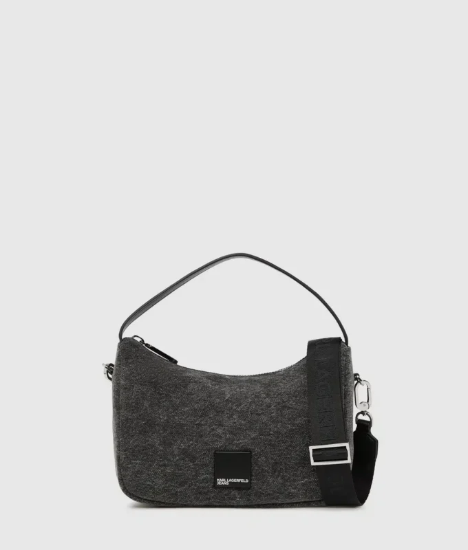 Mini bolso hobo de denim