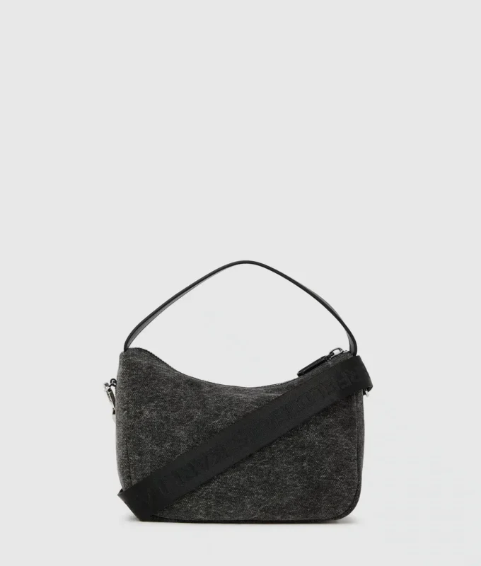 Mini bolso hobo de denim
