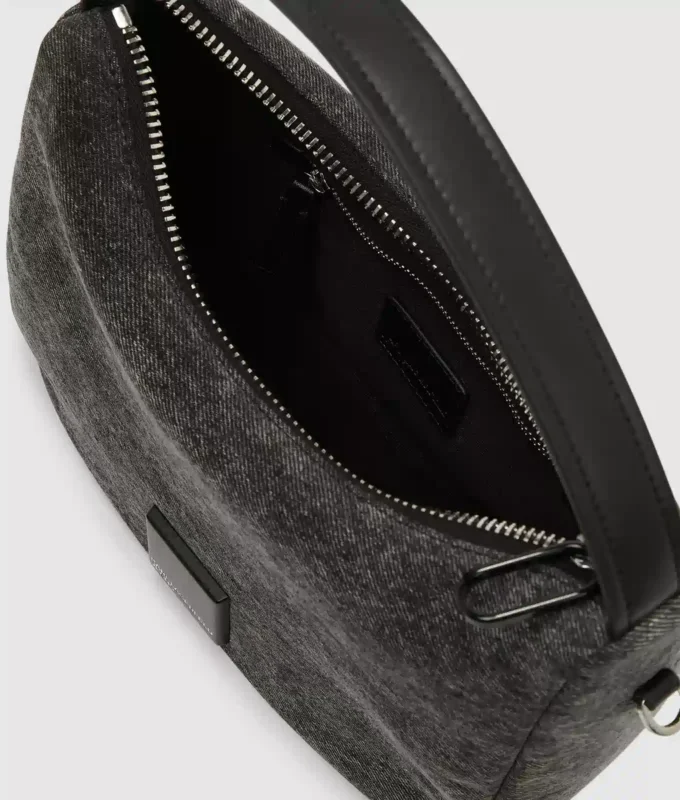 Mini bolso hobo de denim