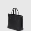 Mini bolso tote con logotipo metálico
