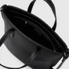 Mini bolso tote con logotipo metálico