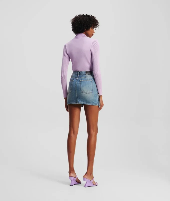 MINIFALDA UTILITARIA DE DENIM