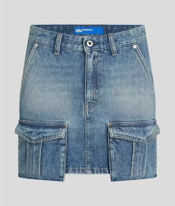 MINIFALDA UTILITARIA DE DENIM