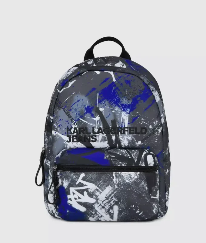 Mochila con estampado de graffiti