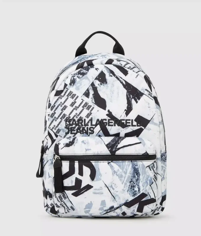 Mochila con estampado gráfico integral