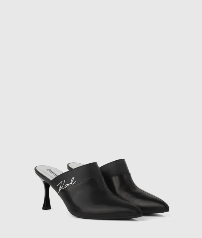 Mules con tacón Sienna