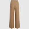 Pantalones anchos de mezcla de lana
