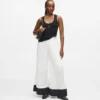 Pantalones anchos plisados