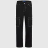 Pantalones cargo con costuras en contraste