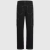 Pantalones cargo con costuras en contraste
