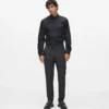 Pantalones con detalles de satén