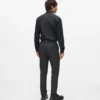 Pantalones con detalles de satén