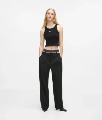 Pantalones con doble cinturilla