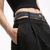 Pantalones con doble cinturilla