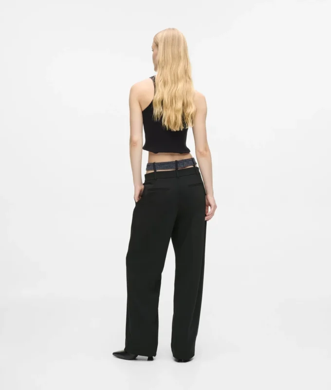 Pantalones con doble cinturilla