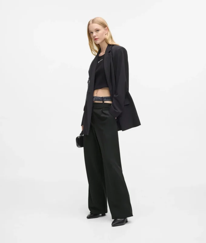 Pantalones con doble cinturilla