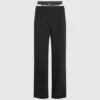 Pantalones con doble cinturilla