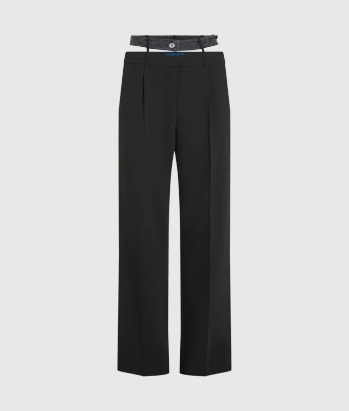 Pantalones con doble cinturilla