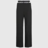 Pantalones con doble cinturilla