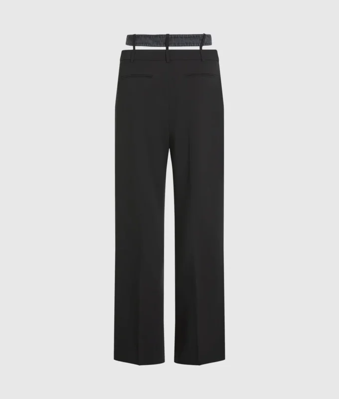 Pantalones con doble cinturilla