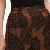 Pantalones con estampado de abanicos
