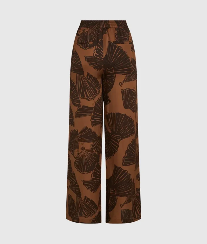 Pantalones con estampado de abanicos