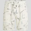 PANTALONES CORTOS CON ESTAMPADO INTEGRAL