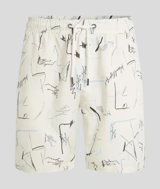 PANTALONES CORTOS CON ESTAMPADO INTEGRAL