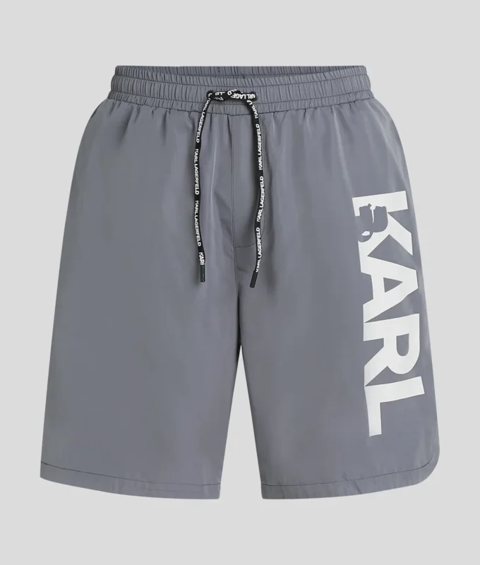 PANTALONES CORTOS DE BAÑO LARGOS CON LOGOTIPO