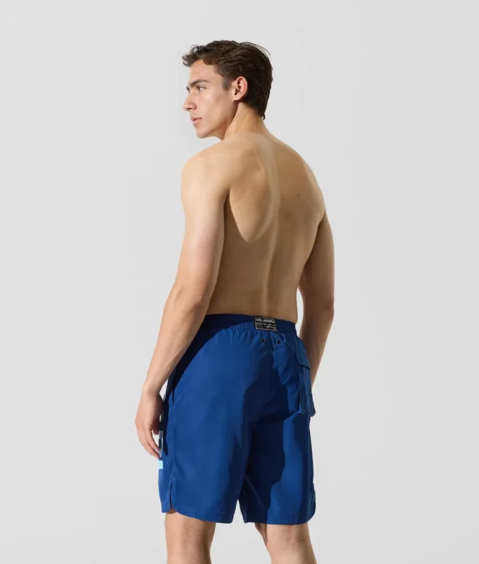 PANTALONES CORTOS DE BAÑO LARGOS CON LOGOTIPO