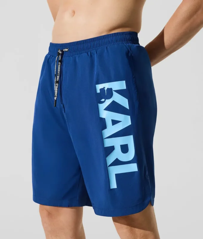 PANTALONES CORTOS DE BAÑO LARGOS CON LOGOTIPO