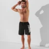 PANTALONES CORTOS DE BAÑO LARGOS CON LOGOTIPO