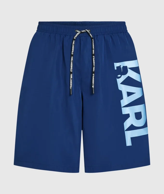 PANTALONES CORTOS DE BAÑO LARGOS CON LOGOTIPO