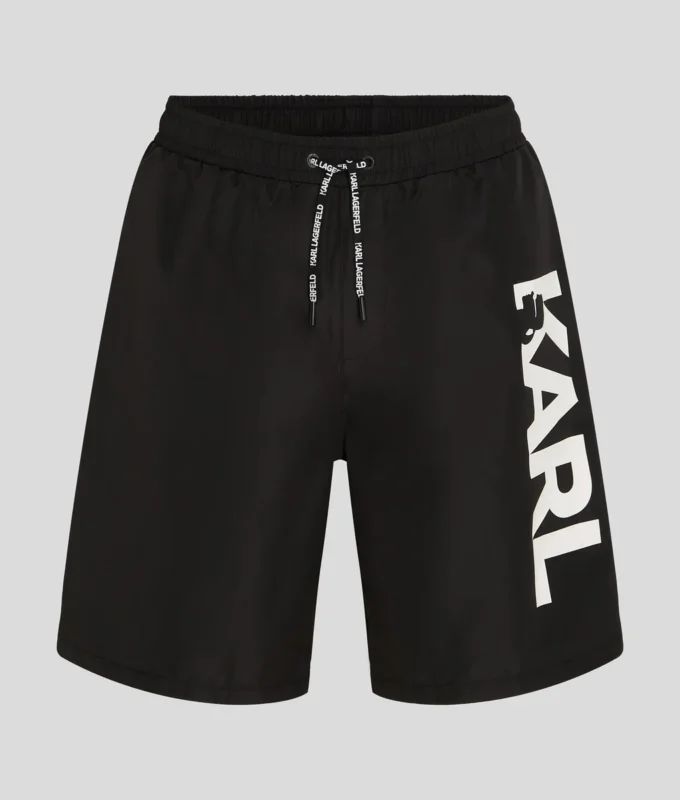 PANTALONES CORTOS DE BAÑO LARGOS CON LOGOTIPO