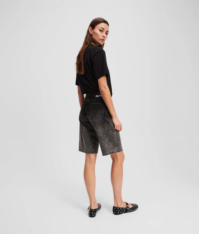 PANTALONES CORTOS DE DENIM OMBRÉ
