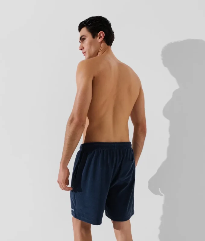 PANTALONES CORTOS DE TOALLA CON LOGOTIPO