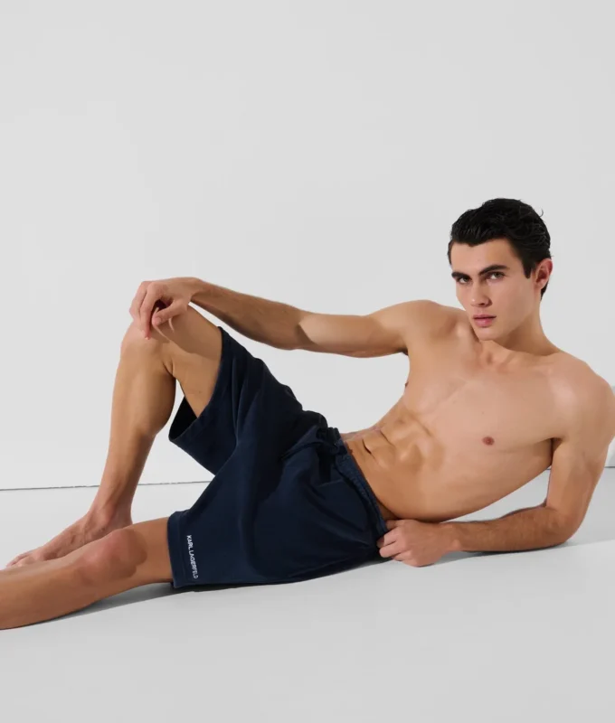 PANTALONES CORTOS DE TOALLA CON LOGOTIPO