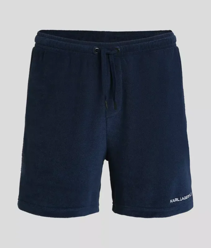 PANTALONES CORTOS DE TOALLA CON LOGOTIPO