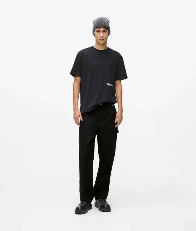 Pantalones de carpintero con bolsillos de denim