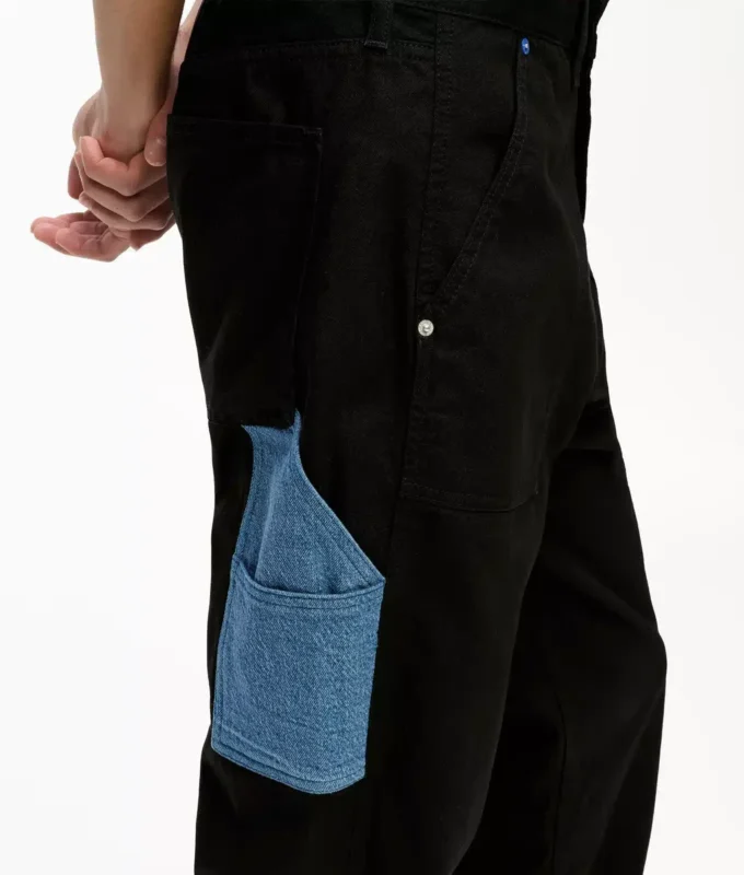 Pantalones de carpintero con bolsillos de denim
