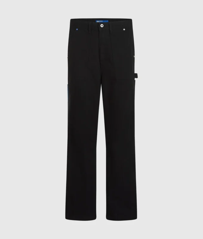 Pantalones de carpintero con bolsillos de denim