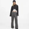 Pantalones de chándal anchos lavados