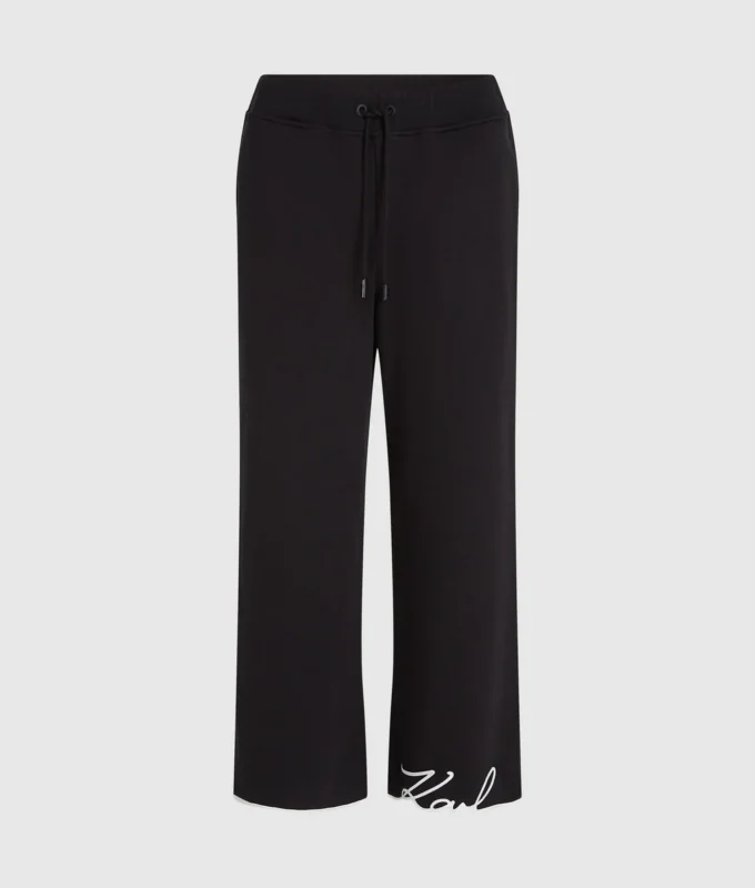 Pantalones de chándal con dobladillo característico