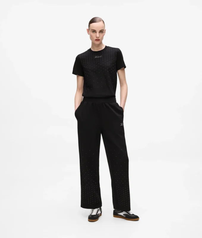 Pantalones de chándal con pedrería