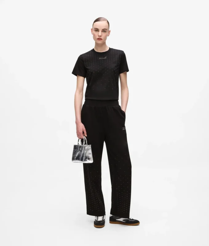 Pantalones de chándal con pedrería