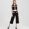 PANTALONES DE PUNTO CON RIBETES CONTRASTANTES