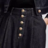PANTALONES DE VAQUERO ANCHOS CON BOTONES