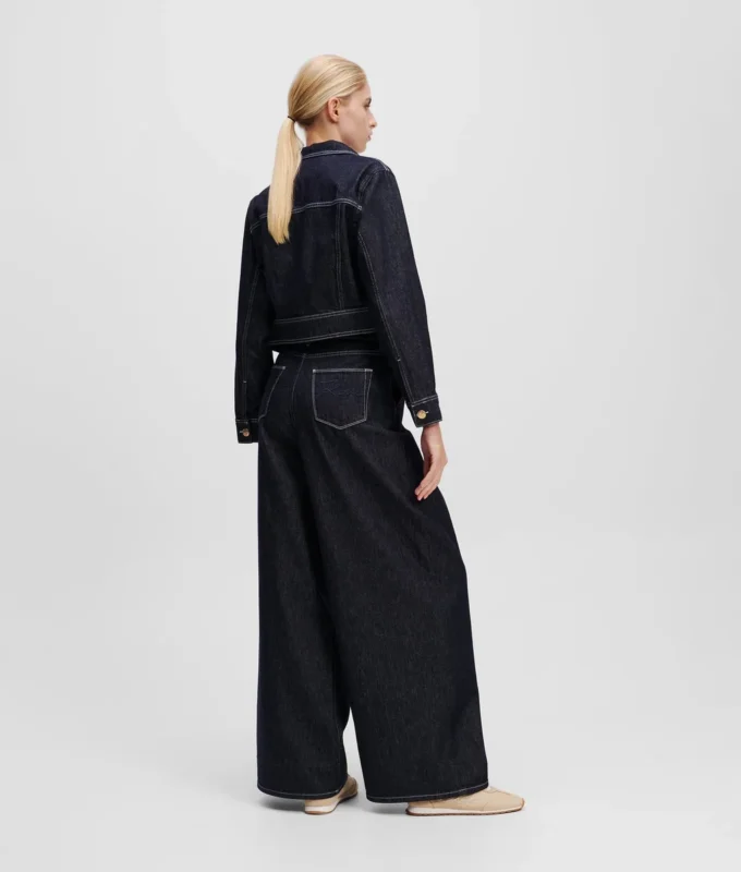 PANTALONES DE VAQUERO ANCHOS CON BOTONES