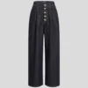 PANTALONES DE VAQUERO ANCHOS CON BOTONES